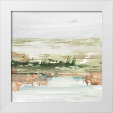 Turquoise and Clay III White Modern Wood Framed Art Print by Harper, Ethan