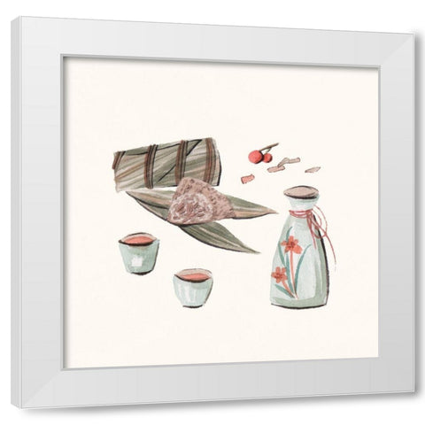 The Way Home V White Modern Wood Framed Art Print by Wang, Melissa