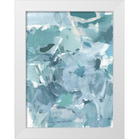 Soft Teal I White Modern Wood Framed Art Print by Long, Christina