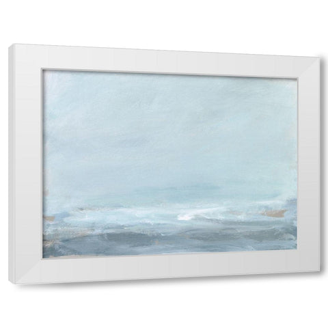 Soft Sea Mist I White Modern Wood Framed Art Print by Long, Christina
