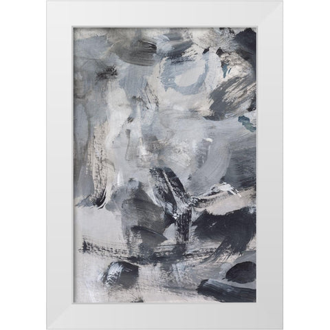 Black and White Mix I White Modern Wood Framed Art Print by Long, Christina