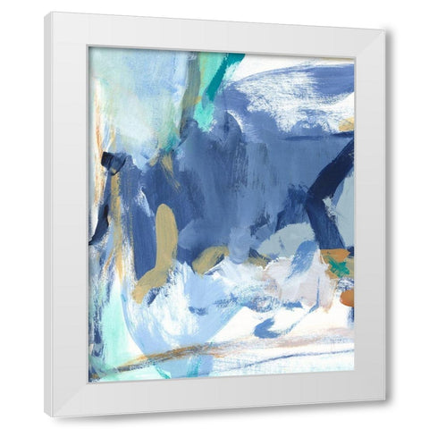 Blue Room II White Modern Wood Framed Art Print by Long, Christina