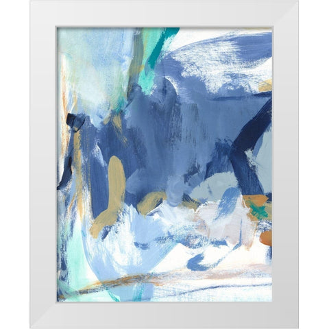 Blue Room II White Modern Wood Framed Art Print by Long, Christina