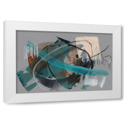 Orbits I White Modern Wood Framed Art Print by Goldberger, Jennifer