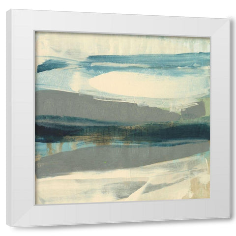 Coastline Twist II White Modern Wood Framed Art Print by Goldberger, Jennifer