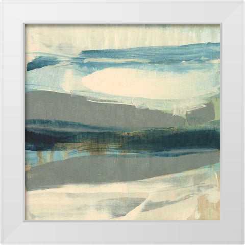 Coastline Twist II White Modern Wood Framed Art Print by Goldberger, Jennifer