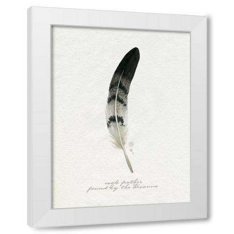 Found Feather I White Modern Wood Framed Art Print by Popp, Grace