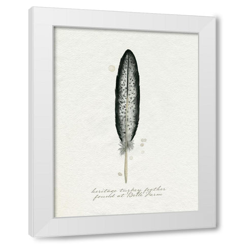 Found Feather II White Modern Wood Framed Art Print by Popp, Grace