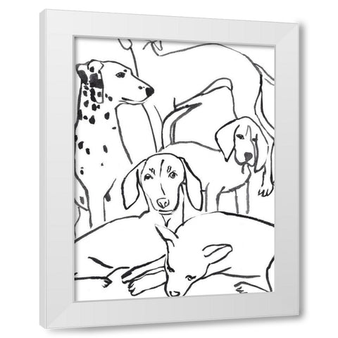 Loyal Companion I White Modern Wood Framed Art Print by Warren, Annie