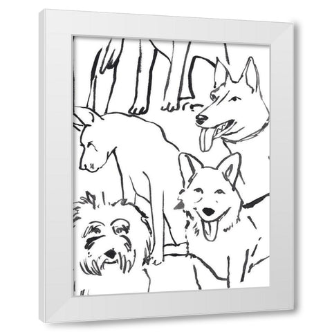 Loyal Companion II White Modern Wood Framed Art Print by Warren, Annie