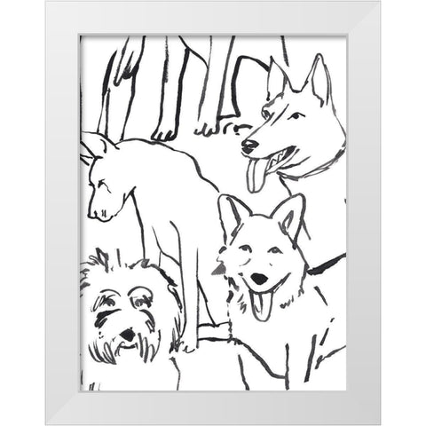 Loyal Companion II White Modern Wood Framed Art Print by Warren, Annie