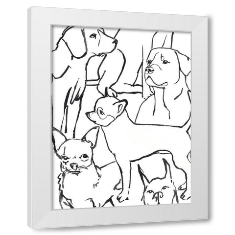 Loyal Companion IV White Modern Wood Framed Art Print by Warren, Annie