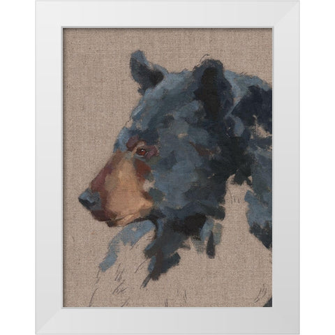 Big Bear IV White Modern Wood Framed Art Print by Green, Jacob