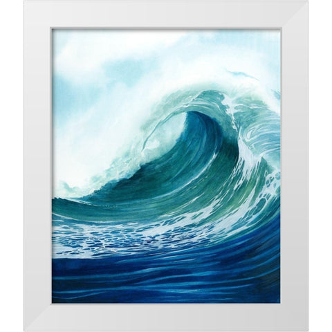 Sea Foam II White Modern Wood Framed Art Print by Popp, Grace