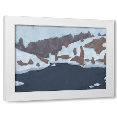 Henrys Fork II White Modern Wood Framed Art Print by Green, Jacob
