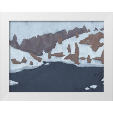 Henrys Fork II White Modern Wood Framed Art Print by Green, Jacob
