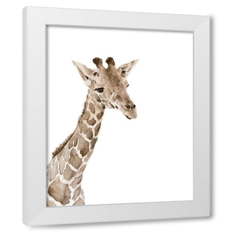 Safari Animal Portraits II White Modern Wood Framed Art Print by Wang, Melissa