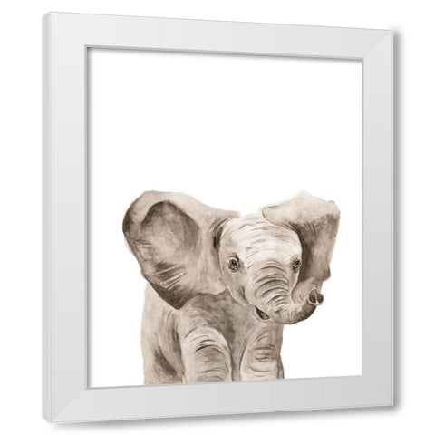 Safari Animal Portraits III White Modern Wood Framed Art Print by Wang, Melissa
