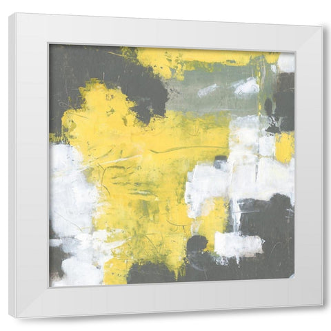 Interlocking I White Modern Wood Framed Art Print by OToole, Tim