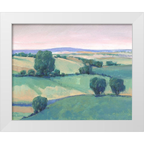 Rolling Countryside I White Modern Wood Framed Art Print by OToole, Tim