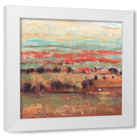 Divided Landscape I White Modern Wood Framed Art Print by OToole, Tim