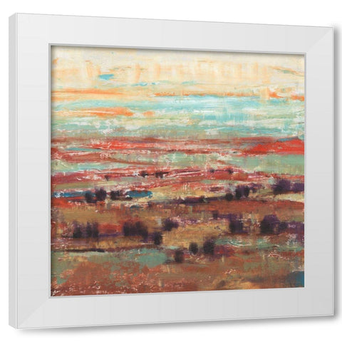 Divided Landscape II White Modern Wood Framed Art Print by OToole, Tim