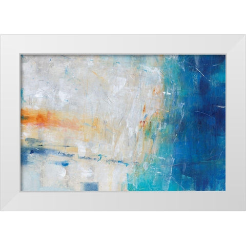 Blue Grotto I White Modern Wood Framed Art Print by OToole, Tim