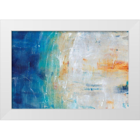 Blue Grotto II White Modern Wood Framed Art Print by OToole, Tim