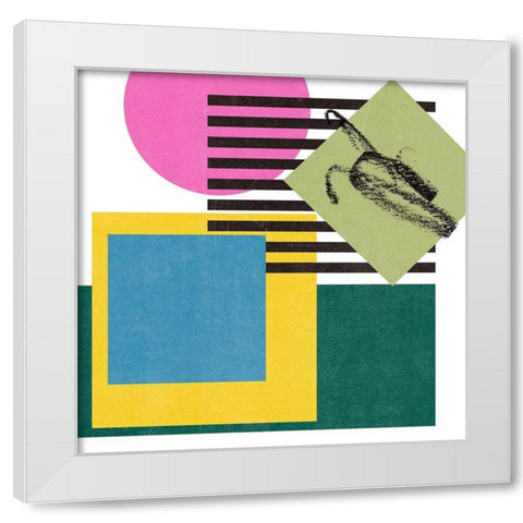 Pianist II White Modern Wood Framed Art Print by Wang, Melissa