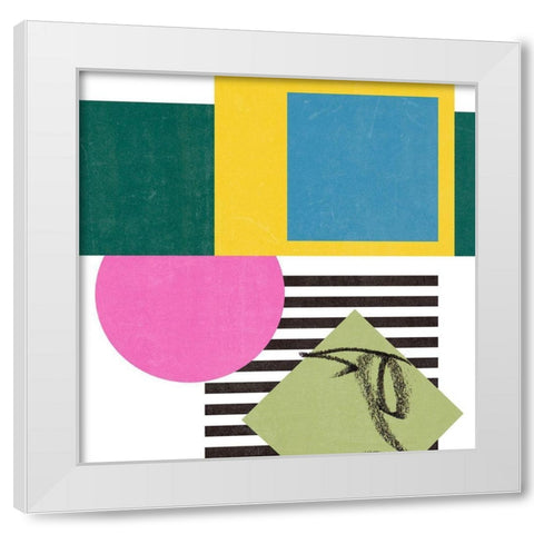 Pianist VII White Modern Wood Framed Art Print by Wang, Melissa