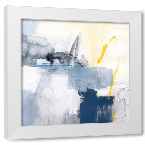 Raio I White Modern Wood Framed Art Print by Barnes, Victoria