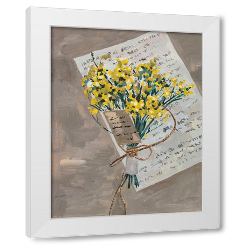 Dear Friend II White Modern Wood Framed Art Print by Wang, Melissa