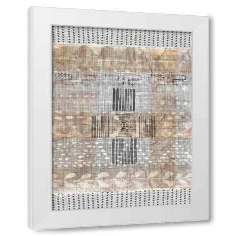 Traders Tapestry II White Modern Wood Framed Art Print by Parker, Jennifer Paxton