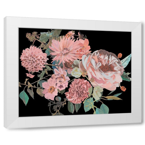 Night Blooming Flowers I White Modern Wood Framed Art Print by Wang, Melissa