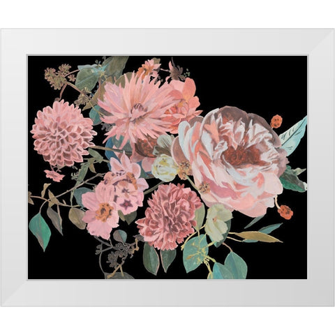 Night Blooming Flowers I White Modern Wood Framed Art Print by Wang, Melissa