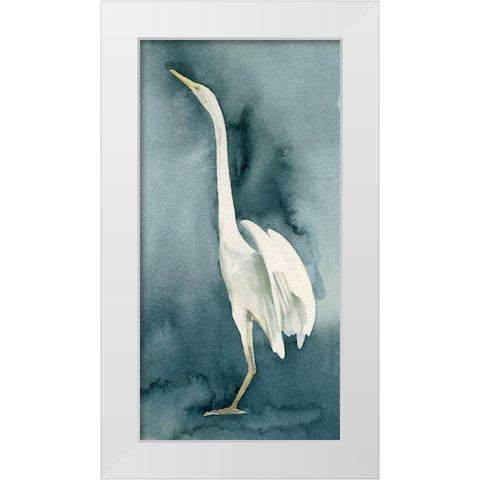 Simple Egret IV White Modern Wood Framed Art Print by Caroline, Emma