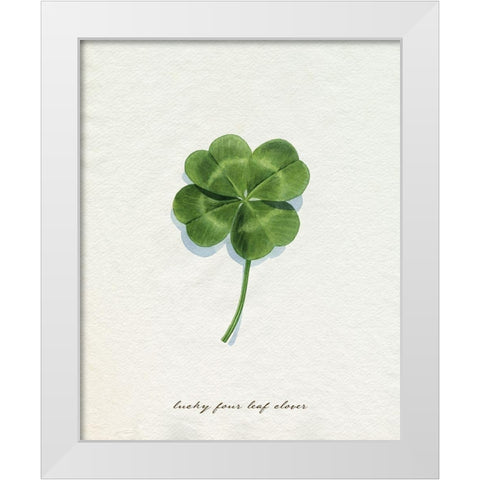 Lucky Charm I White Modern Wood Framed Art Print by Popp, Grace