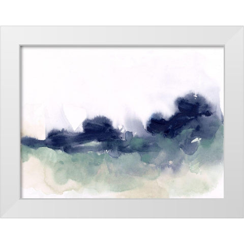 Lake Fog II White Modern Wood Framed Art Print by Vess, June Erica