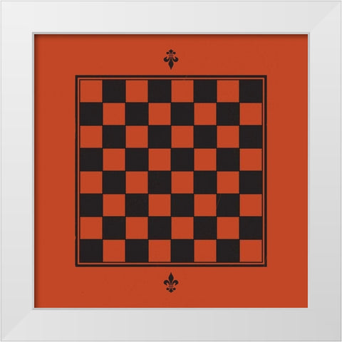 Game Boards I White Modern Wood Framed Art Print by Green, Jacob
