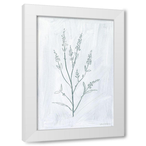 Milkweeds I White Modern Wood Framed Art Print by Lam, Vanna