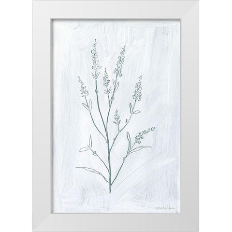 Milkweeds I White Modern Wood Framed Art Print by Lam, Vanna