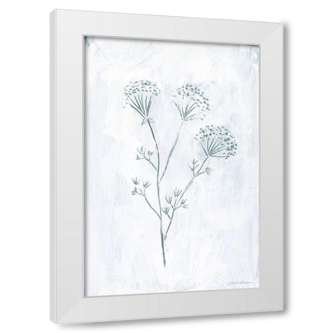 Milkweeds II White Modern Wood Framed Art Print by Lam, Vanna