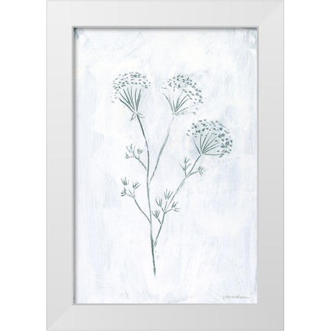 Milkweeds II White Modern Wood Framed Art Print by Lam, Vanna