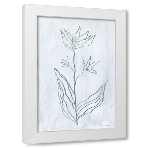Milkweeds III White Modern Wood Framed Art Print by Lam, Vanna