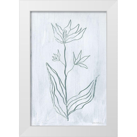Milkweeds III White Modern Wood Framed Art Print by Lam, Vanna