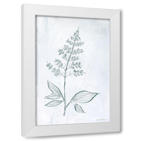 Milkweeds IV White Modern Wood Framed Art Print by Lam, Vanna