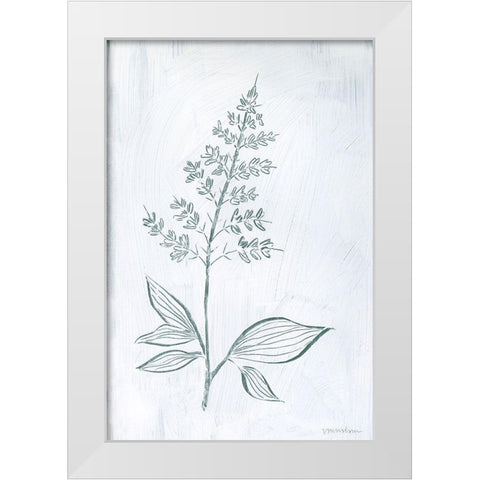 Milkweeds IV White Modern Wood Framed Art Print by Lam, Vanna