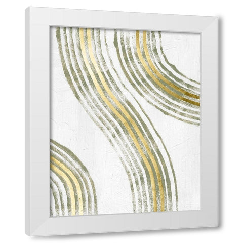 Outgoing I White Modern Wood Framed Art Print by Lam, Vanna
