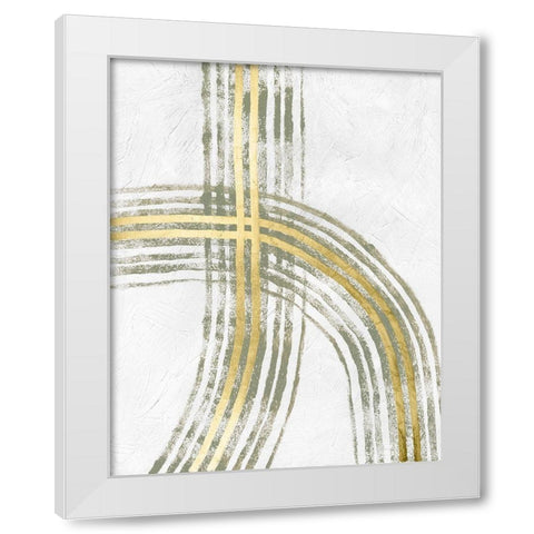 Outgoing II White Modern Wood Framed Art Print by Lam, Vanna