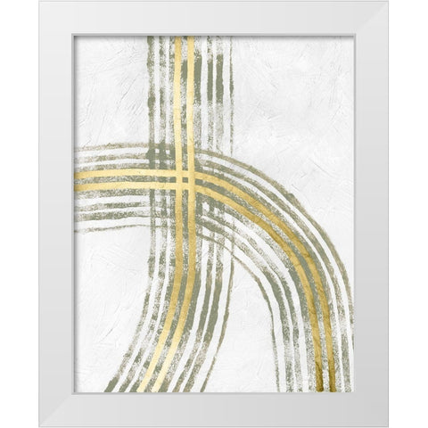 Outgoing II White Modern Wood Framed Art Print by Lam, Vanna